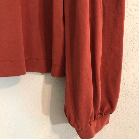 Madewell long sleeve, wide sleeves, burnt Orange - Picture 7 of 10